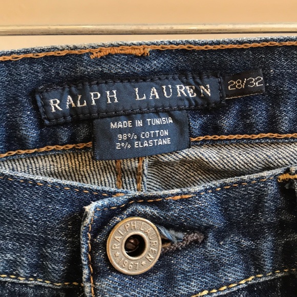 Ralph Lauren Button Fly Straight Leg Jeans - Picture 3 of 4
